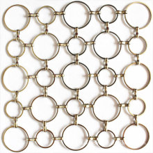 interior design Decorative metal ring mesh